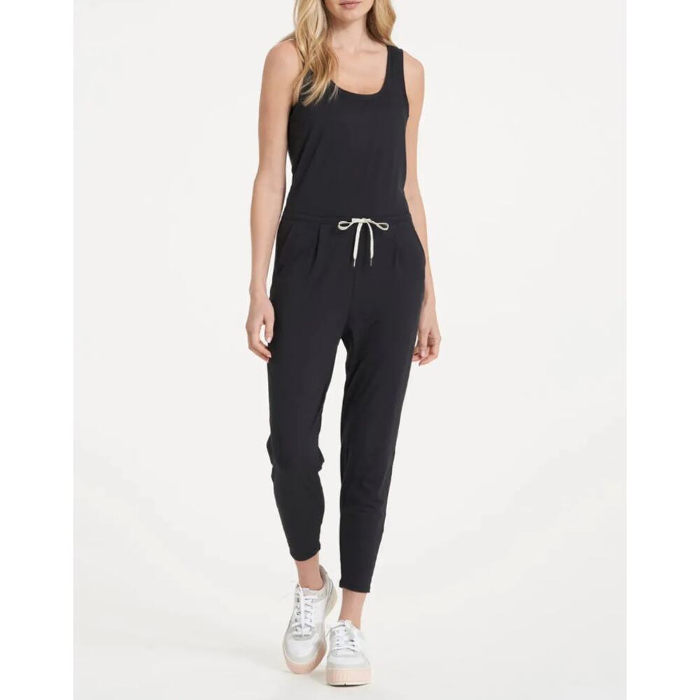 Vuori Charcoal Heather Lux Tank Jumpsuit (S)